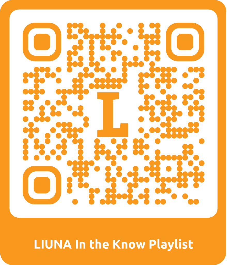 QR Code In the Know Playlst - LIUNA Public Employees Local 71
