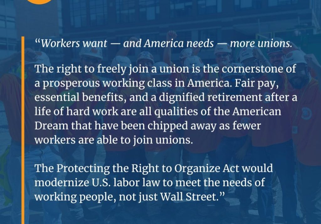 2025 Statement on Pro Act 3-5-2025