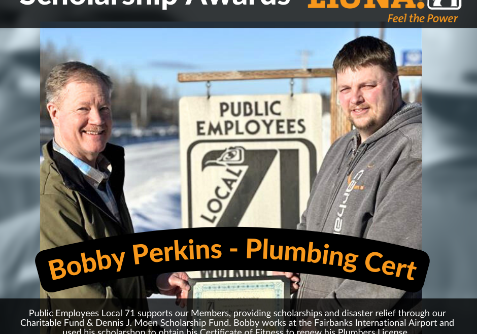 Bobby Perkins 2025 Scholarship PlumbCert