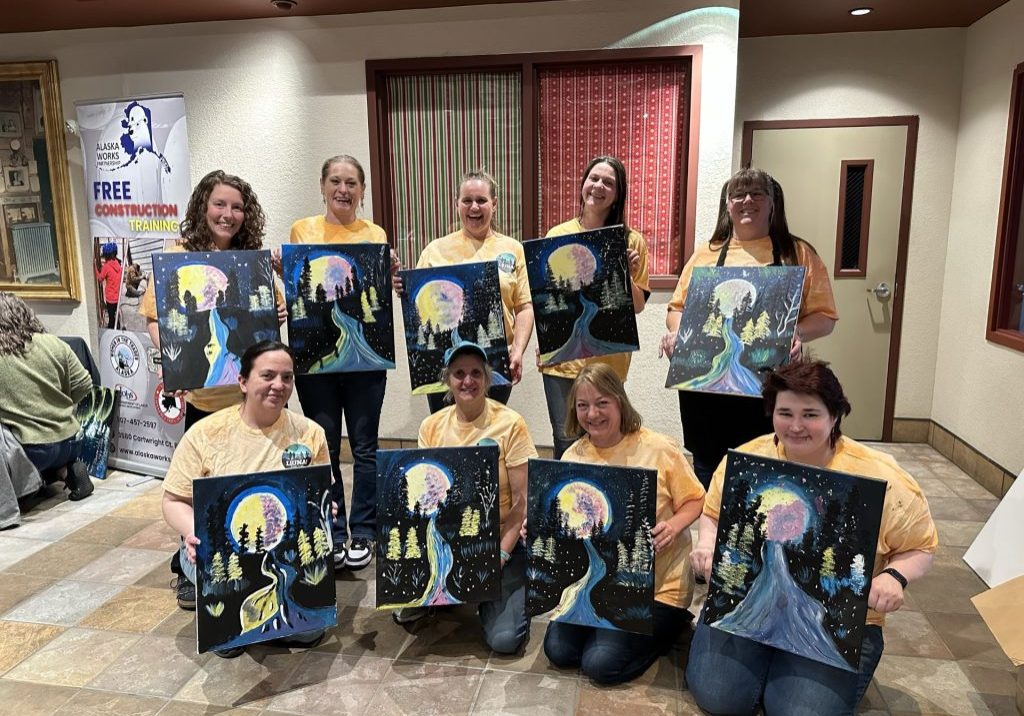 LIUNA WC Women in Trades Fairbanks Paint Night 2025 Mar