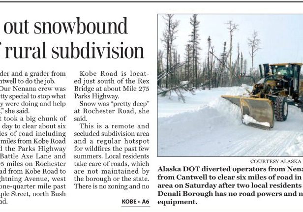 News-Miner State Plows Rural Subdivision 2026 1