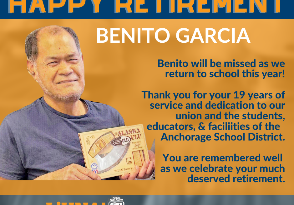 Retirement Benito Garcia ASD 19yrs