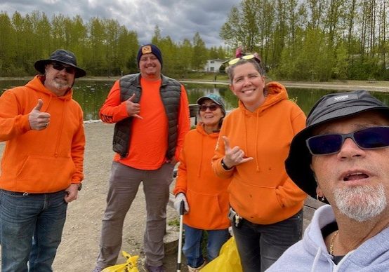 VOC-ANC lake clean up Local71 group 2025 May